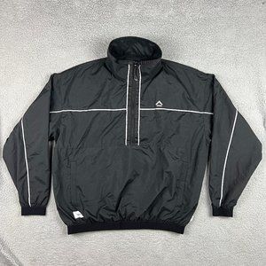 WTAPS Jacket Mens 02 Medium Black Keeper Windbreaker Japan 1/4 Zip Reflective